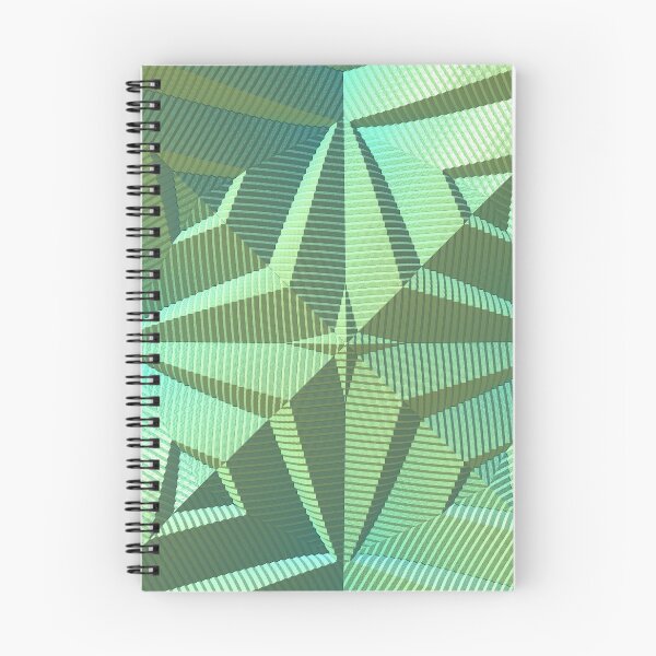 Item preview, Green Geometric Pattern - is it folded or just wrinkled designed and sold by Lyle Hatch.