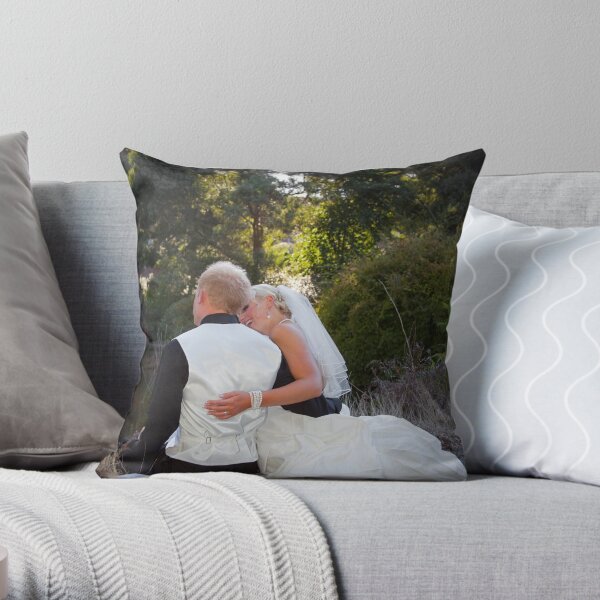 Bianca and Josh Throw Pillow