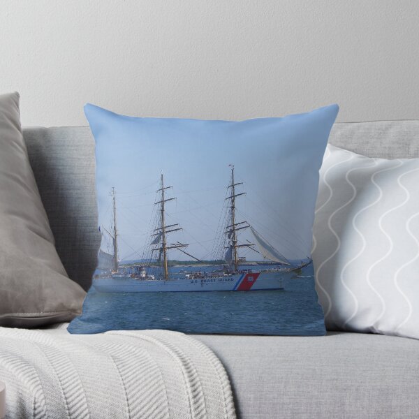 US Coast Guard - Tall Ship "Eagle" Throw Pillow