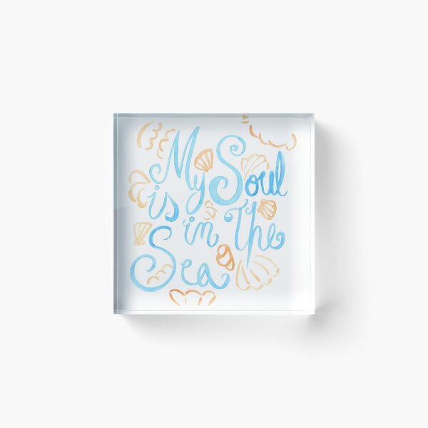 Item preview, My Soul Is In The Sea - Pearly Blue designed and sold by Niina  Niskanen.