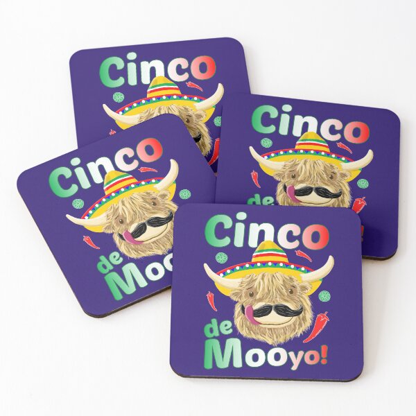 Item preview, Scottish Highland Cow Celebrates Cinco De Mayo designed and sold by brodyquixote.