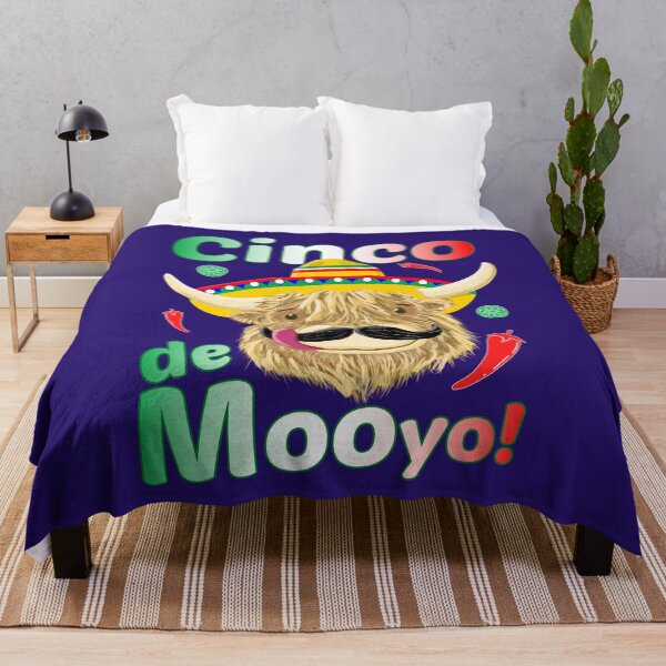 Item preview, Scottish Highland Cow Celebrates Cinco De Mayo designed and sold by brodyquixote.
