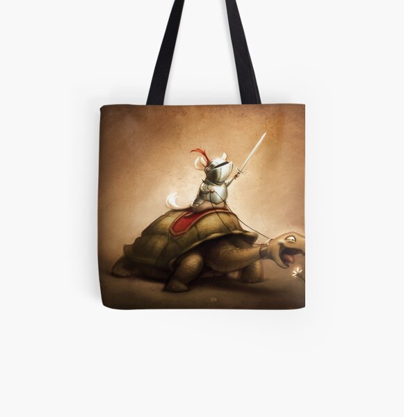 Knight of the Chinchilla All Over Print Tote Bag