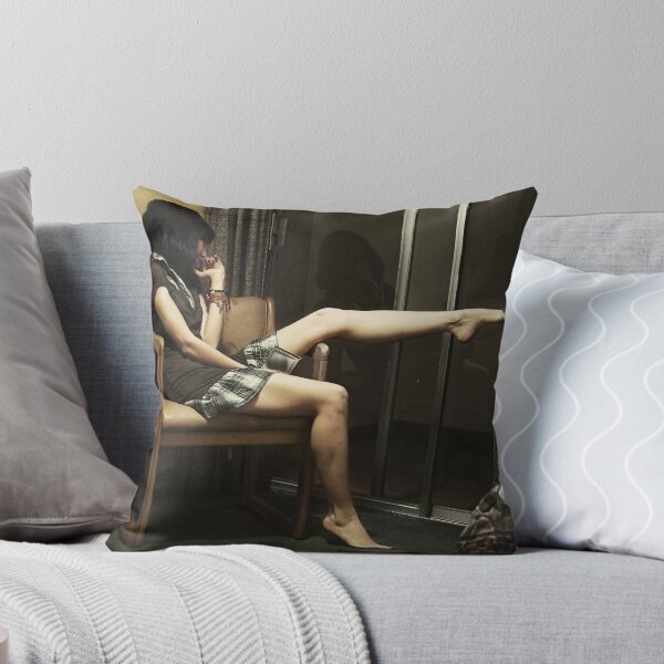 Bluehead Girl Throw Pillow