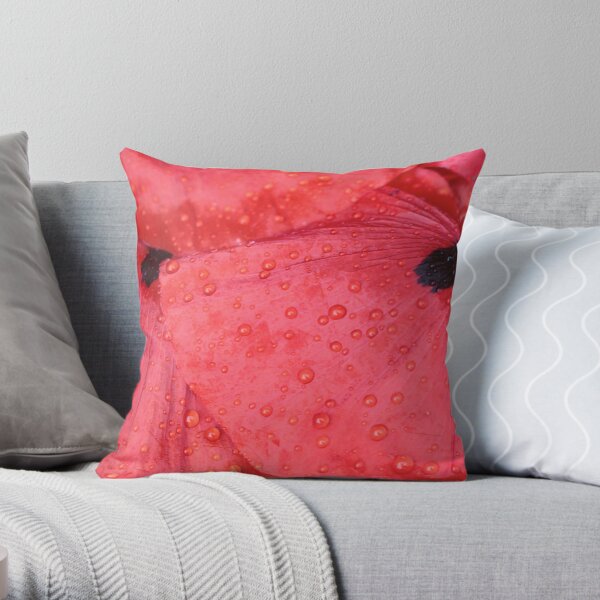 dropped petals Throw Pillow