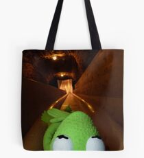 Frog Kermit Slip Mine Salt Mine Tote Bag