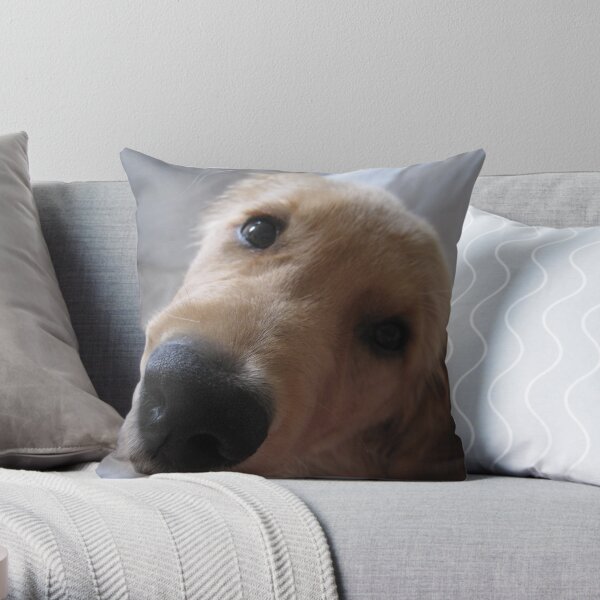 the long face Throw Pillow