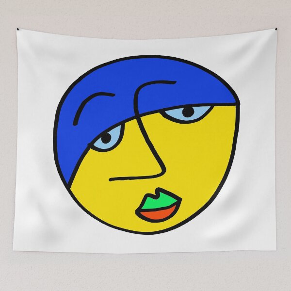 Item preview, Colored Sad Man' Face designed and sold by Istvan Ocztos.