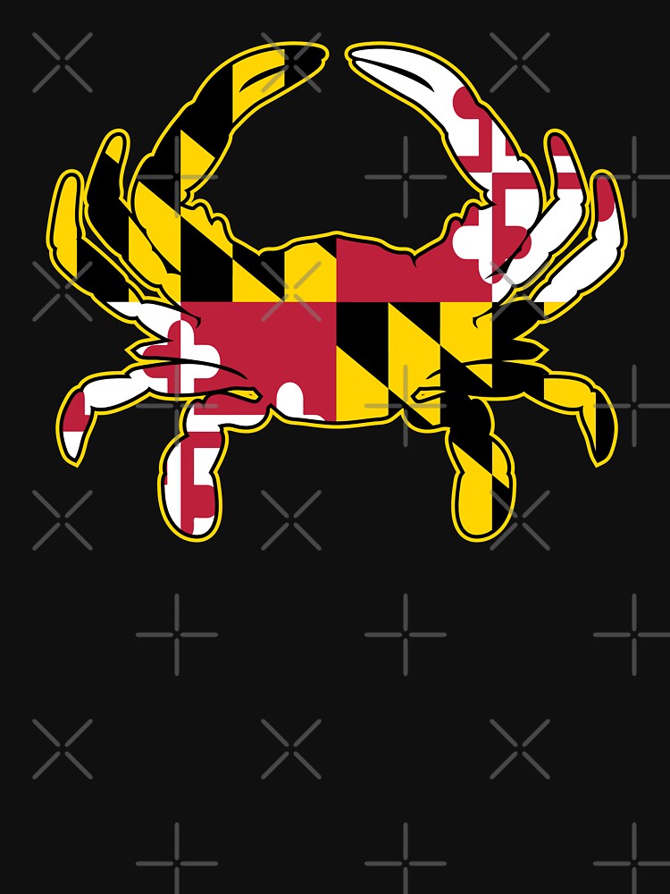 Maryland Flag Crab Illustration by hobrath