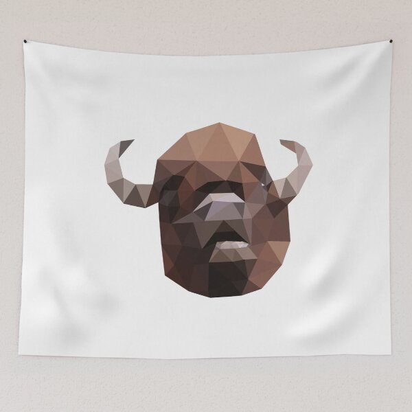 Item preview, Bison polygon geometric designed and sold by Mohja-Design.