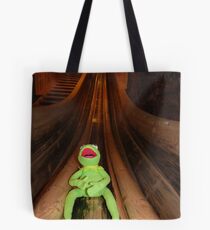 Frog Kermit Slip Mine Salt Mine Tote Bag