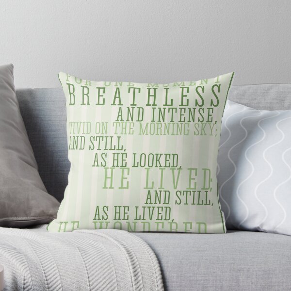 Wind in the Willows / Kenneth Graham Quote Throw Pillow