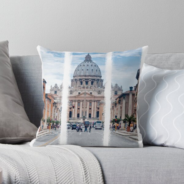 St Peter's, Rome (Triptych) Throw Pillow