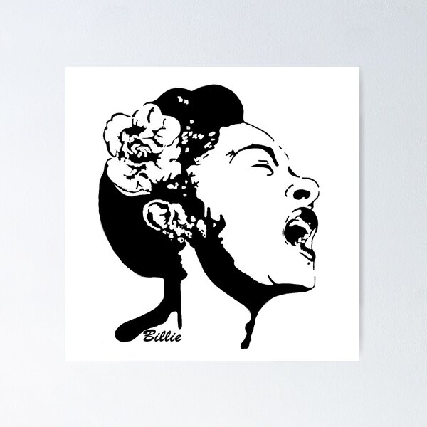 Artikelvorschau, ES IST 2023 UND ES GIBT AUSSERGEWÖHNLICHE GESCHENKE VON BILLIE HOLIDAY, DER LEGENDÄREN KÖNIGIN DER JAZZ- UND BLUESMUSIK VON 1940 entworfen und verkauft von MONOFACES.