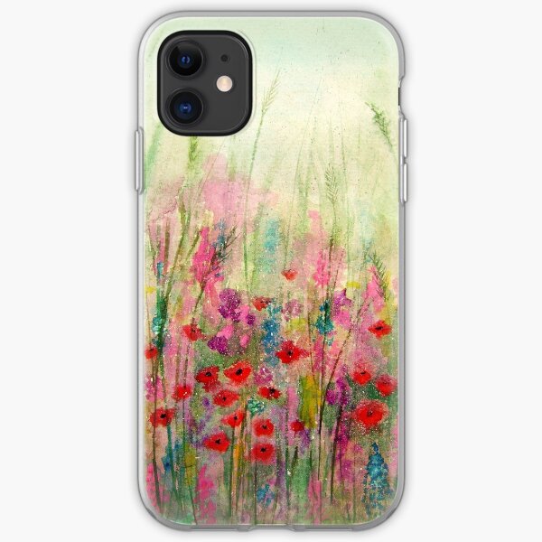 'Spring Meadow' - original watercolour 2015 iPhone Soft Case