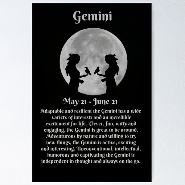 Gemini Zodiac Sign of the Twins May and June Birthdays