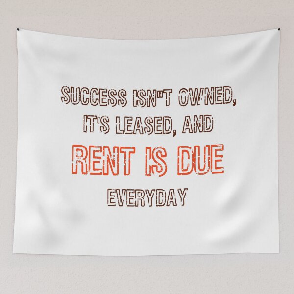 Item preview, Rent Is Due - Success - Brown & Orange designed and sold by cjtripp55.