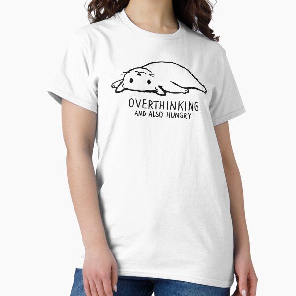 Item preview, Overthinking and Also Hungry designed and sold by FoxShiver.