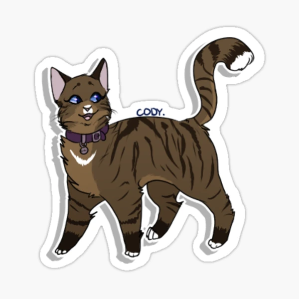 Warrior cats pattern 2 Sticker for Sale by strawbebehmod