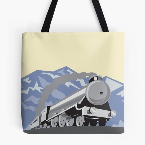 Artikelvorschau, Steam Train Locomotive Mountains Retro entworfen und verkauft von patrimonio.