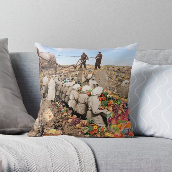 Reinventing Farming Throw Pillow