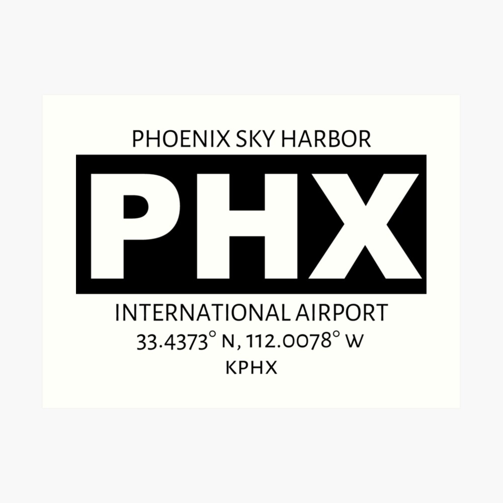 Phoenix Sky Harbour International Airport PHX Art Print