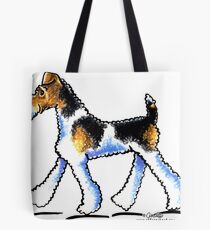 Wire Fox Terrier Trot Tote Bag