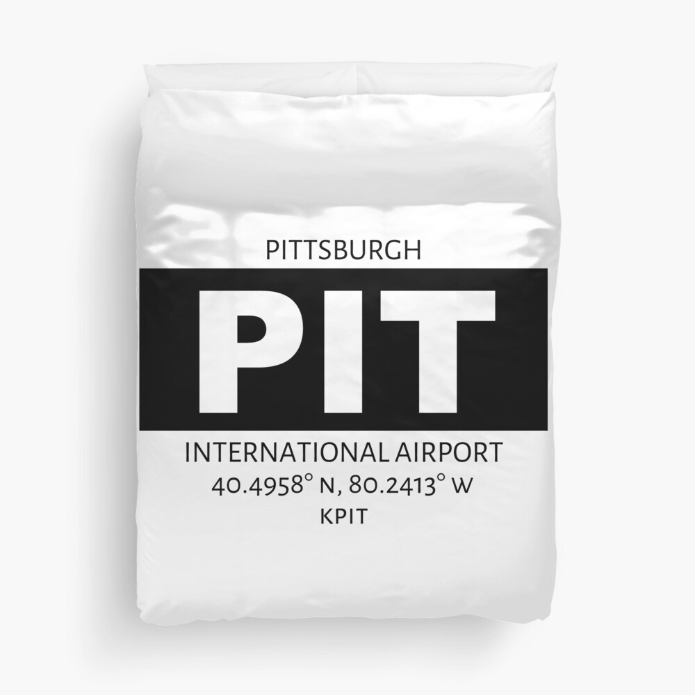 Pittsburgh International Airport PIT Duvet Cover