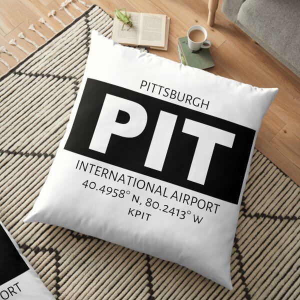Pittsburgh International Airport PIT Floor Pillow