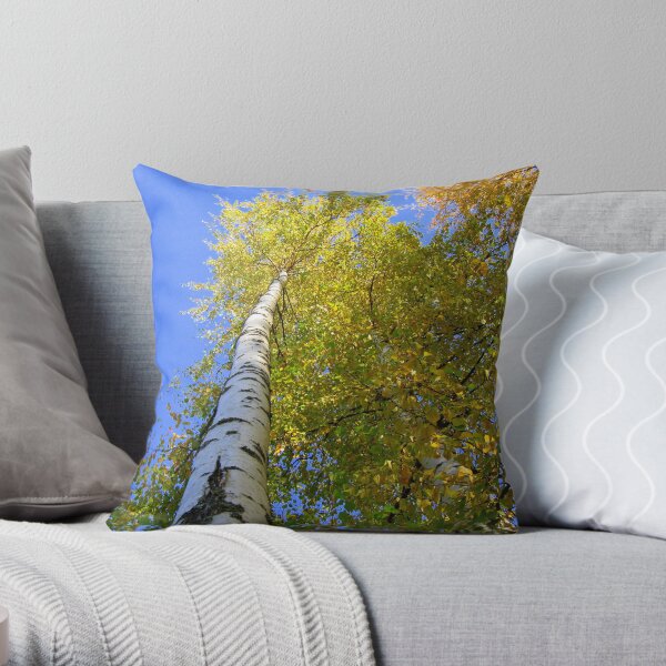 Toward the blue sky Throw Pillow