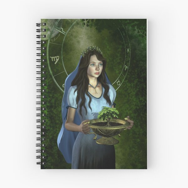 Item preview, Virgo zodiac fantasy circle designed and sold by Britta Glodde.