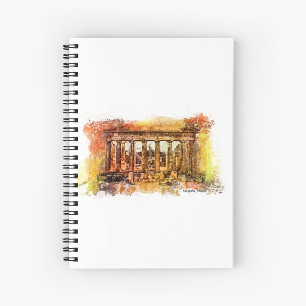 The Acropolis Of Athens Spiral Notebook