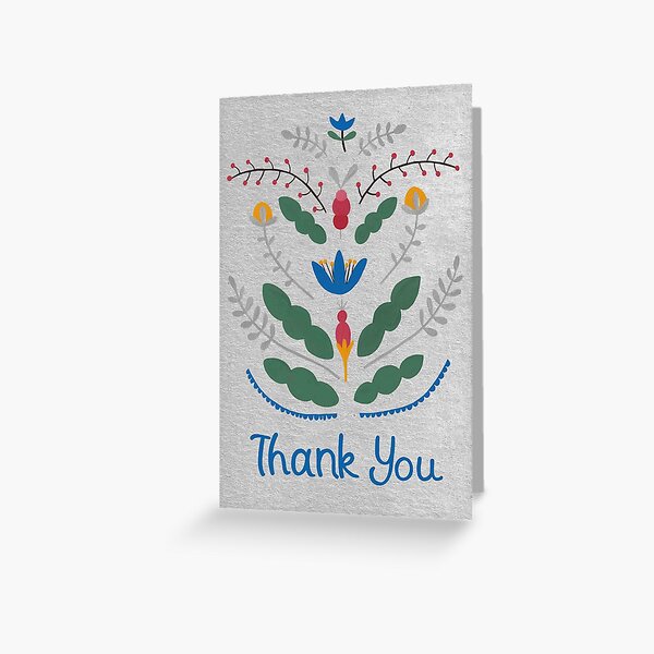 Item preview, Kurbits Thank You Card designed and sold by ToiledeLina.