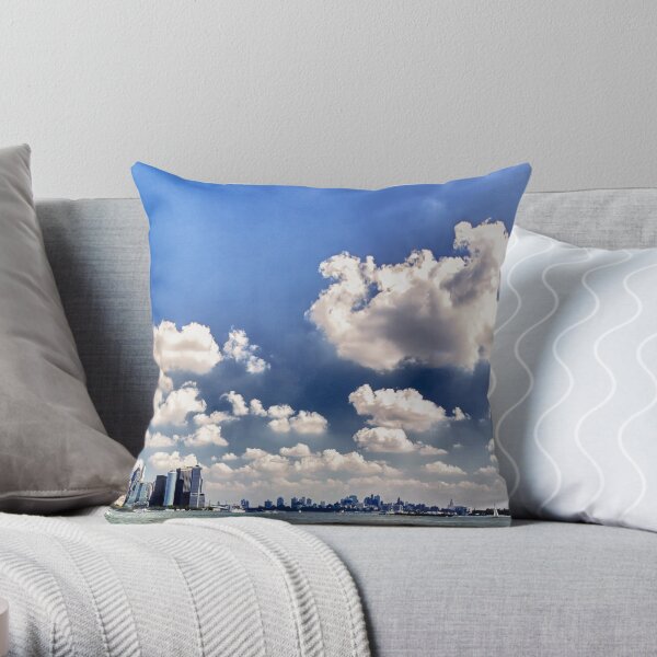 New York - Downtown Panorama Throw Pillow