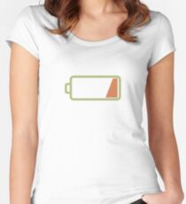 Silicon Valley - Low Battery Women's Fitted Scoop T-Shirt