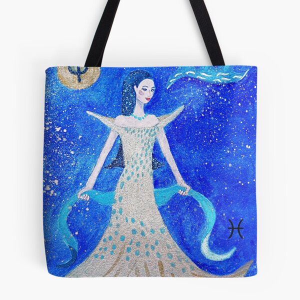 Item preview, Pisces * 20 February - 20 March * element water * planet Neptun * sensitive, creative, compassionate * designed and sold by Krokokaro.