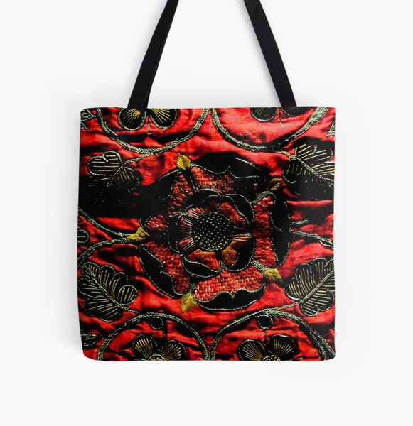 V&A (Victoria & Albert) Museum Leicester Wallpaper by William Morris  Organic Cotton Canvas Tote Bag