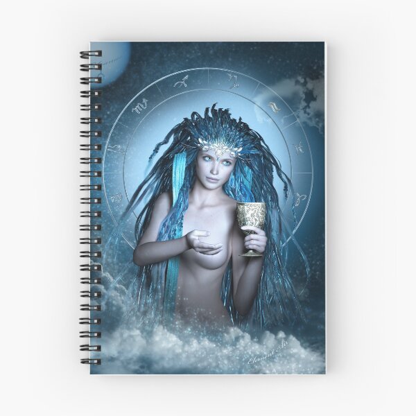 Item preview, Aquarius Zodiac Fantasy Circle designed and sold by Britta Glodde.