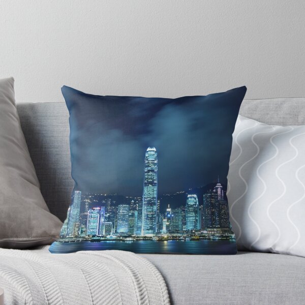 Item preview, Hong Kong skyline in cyber toned at night designed and sold by kawing921.