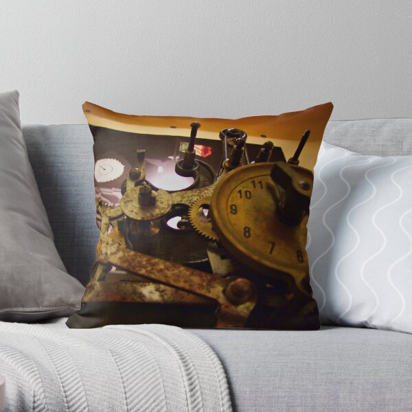TIMECHANISM Throw Pillow
