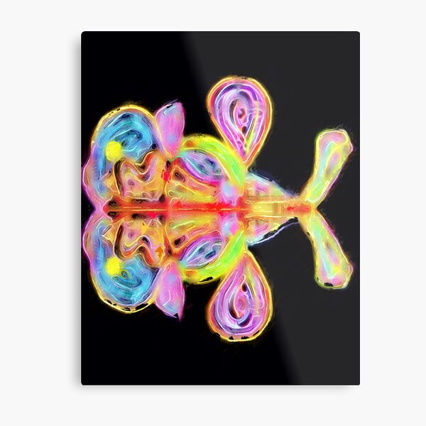 Iluminated fish Metal Print