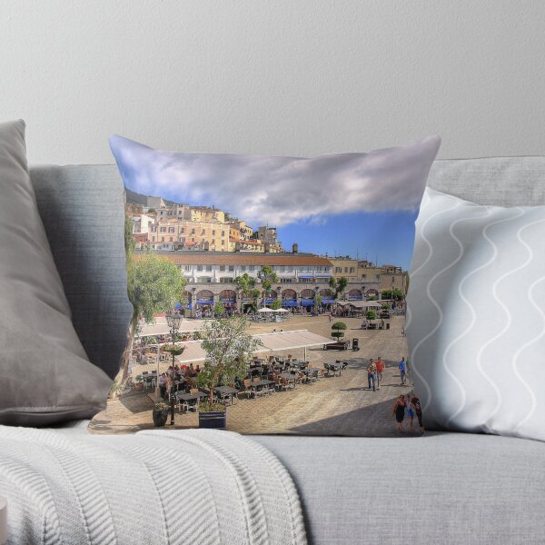 Casemates Square Throw Pillow