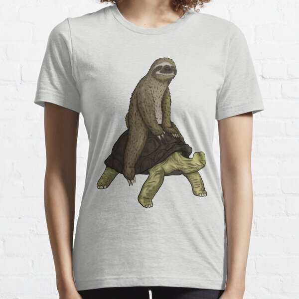 sloth on turtle shirt