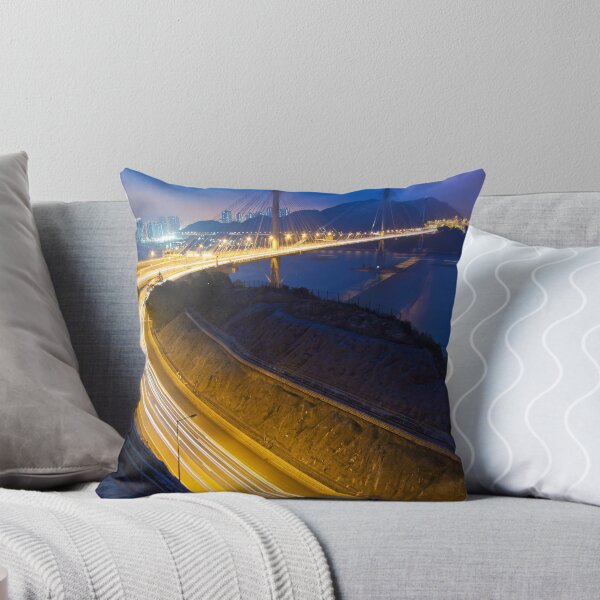 Item preview, Ting Kau Bridge at night along the highway in Hong Kong designed and sold by kawing921.