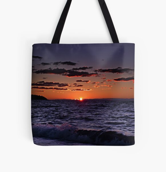 "Seaside Sundown" All Over Print Tote Bag