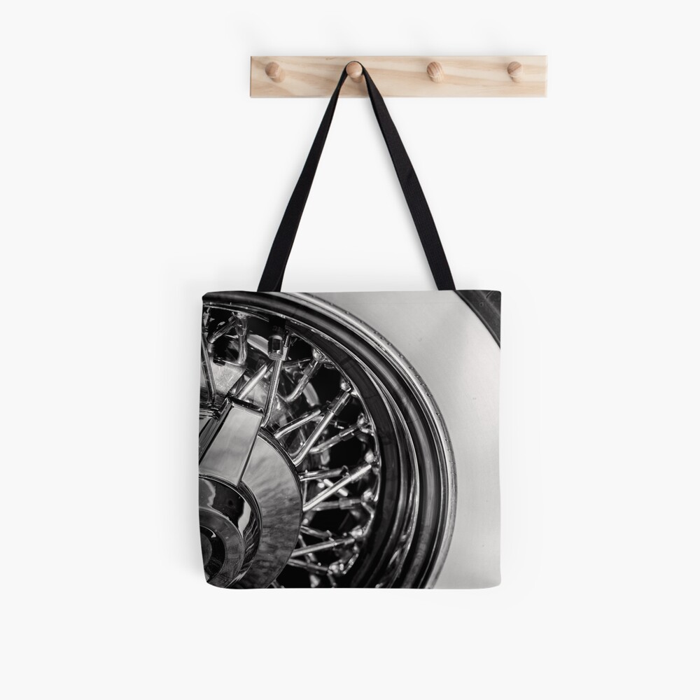 White walls and chromed spokes Tote Bag