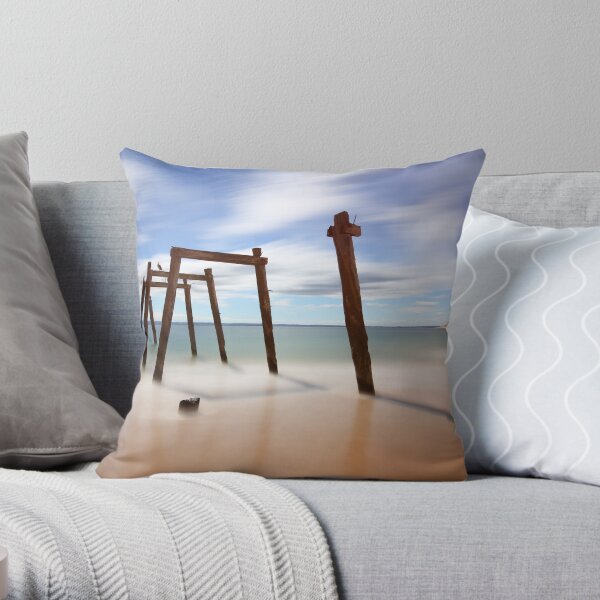 Cat Bay - Phillip Island Throw Pillow