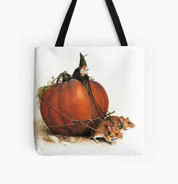 Happy Halloween Ghosts Pumpkins 2-Sided Royal Lion Beach Tote