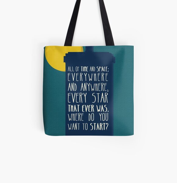 All Of Time And Space All Over Print Tote Bag