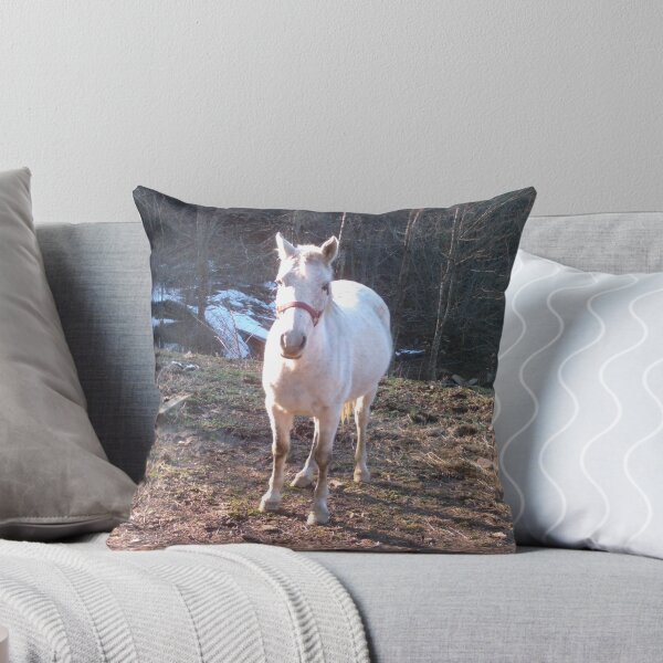 Item preview, Pretty White Horse on the Farm designed and sold by dww25921.